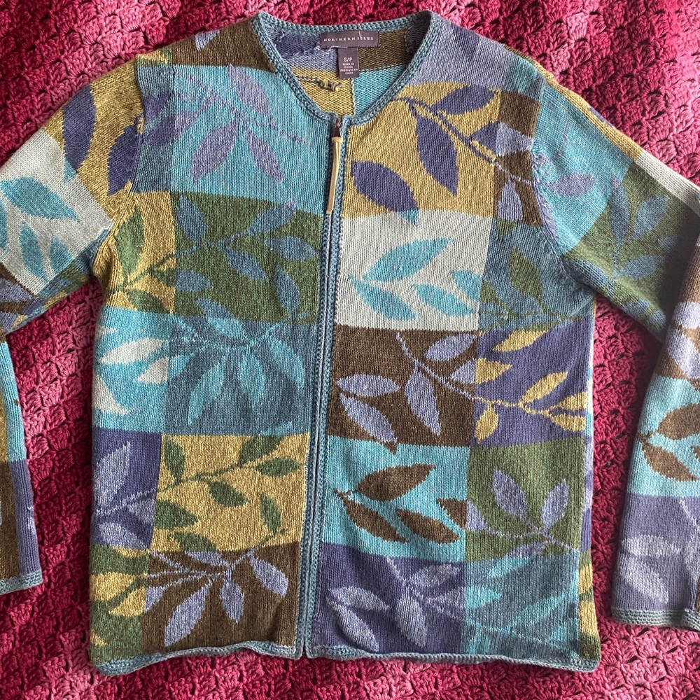 Vintage Northern Isles Patchwork Knit Cardigan - image 5